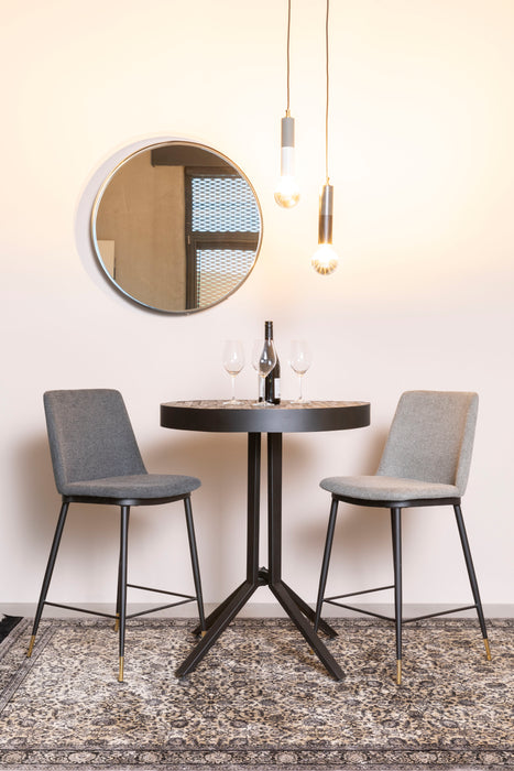 Spiegel Raj Medium Metaal Zwart Ø60x7.5 cm-Spiegels-Creating Home