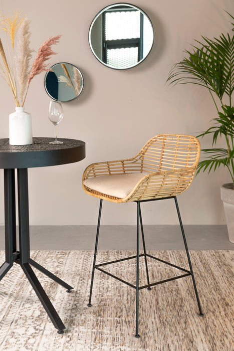 Spiegel Raj Medium Metaal Zwart Ø60x7.5 cm-Spiegels-Creating Home