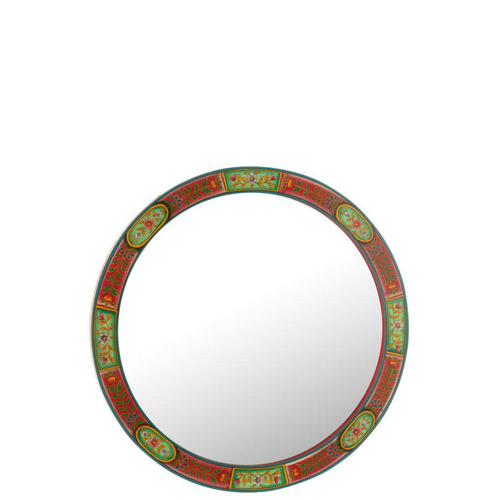 Spiegel Rond Frame Mumbai MDF Mix 3x75x75 cm-Spiegels-J-Line