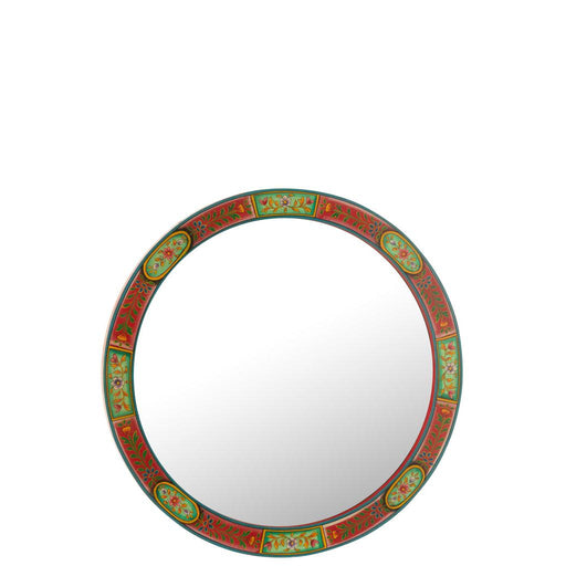 Spiegel Rond Frame Mumbai MDF Mix 3x75x75 cm-Spiegels-J-Line