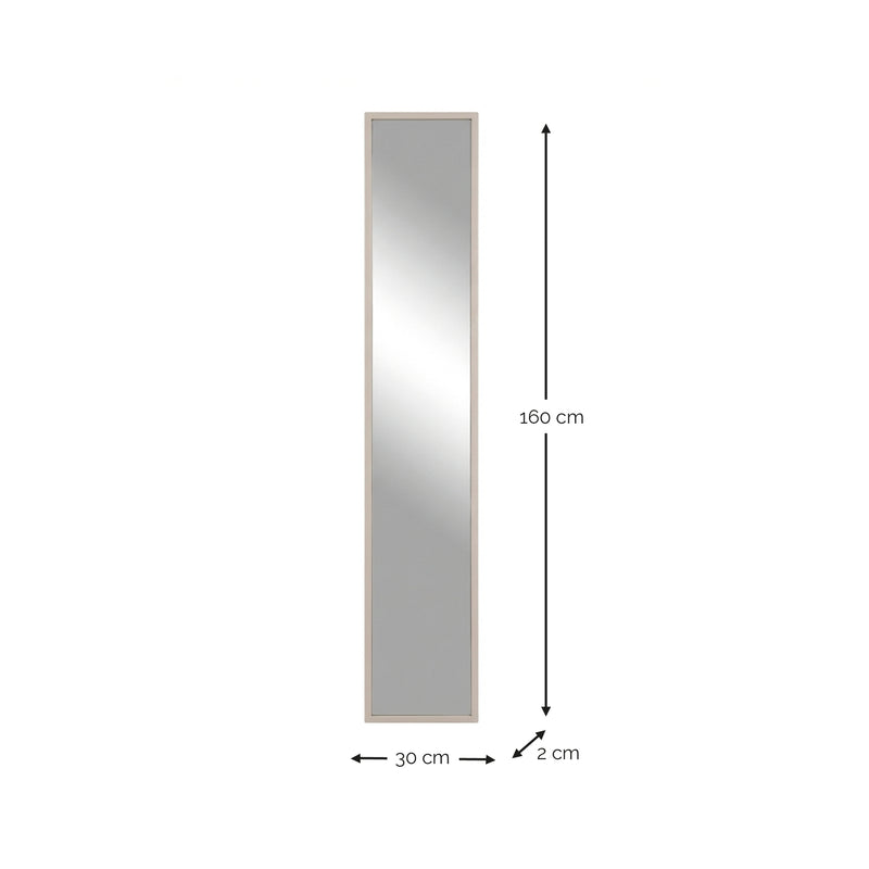 Spiegel SCHOOL Silky Taupe Spinder Design 30x2x160 cm-Spiegels-Spinder