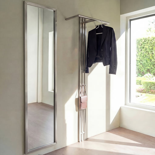 Spiegel SENZA M2 RVS Spinder Design 46x3x185 cm-Spiegels-Spinder