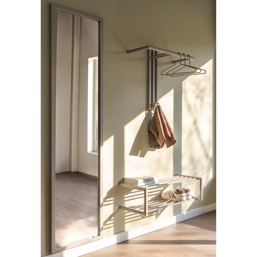 Spiegel SENZA M2 Rechthoek Silky Taupe Spinder Design 46x3x185 cm-Spiegels-Spinder