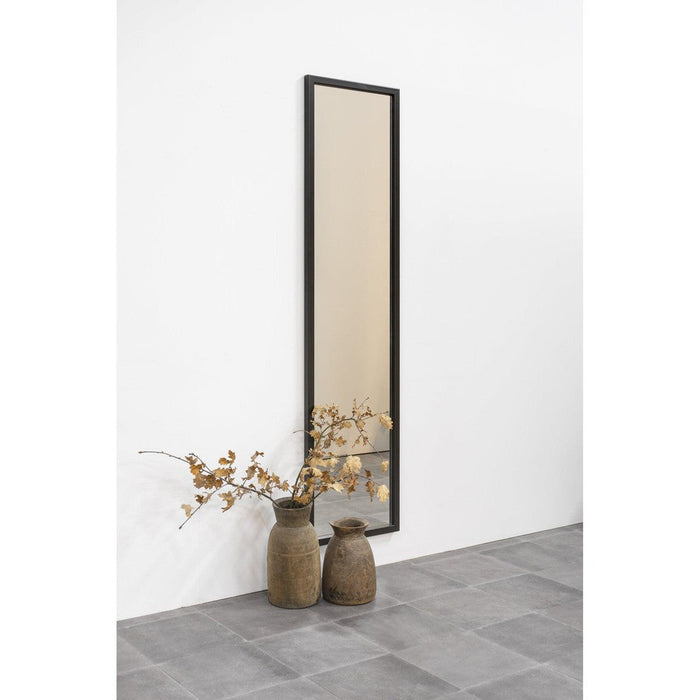 Spiegel SENZA M2 Rechthoek Zwart Spinder Design 46x3x185 cm-Spiegels-Spinder