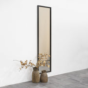 Spiegel SENZA M2 Rechthoek Zwart Spinder Design 46x3x185 cm-Spiegels-Spinder