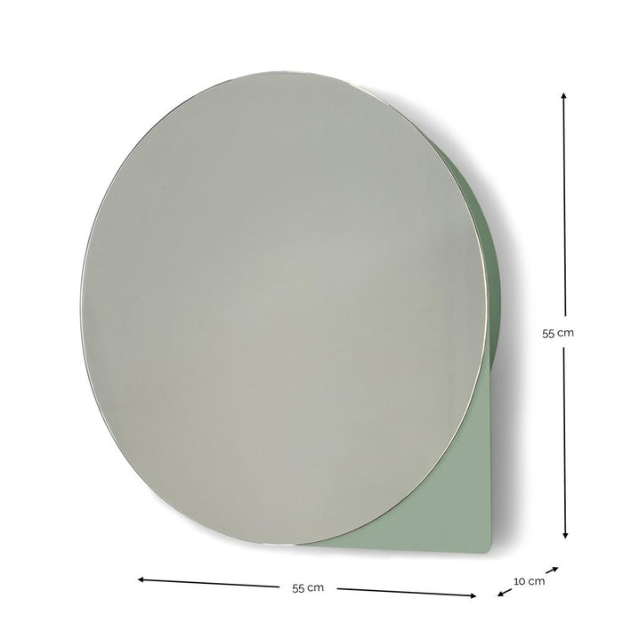 Spiegel SONNET L Rond Dusty Green 55cm Spinder Design-Spiegels-Spinder