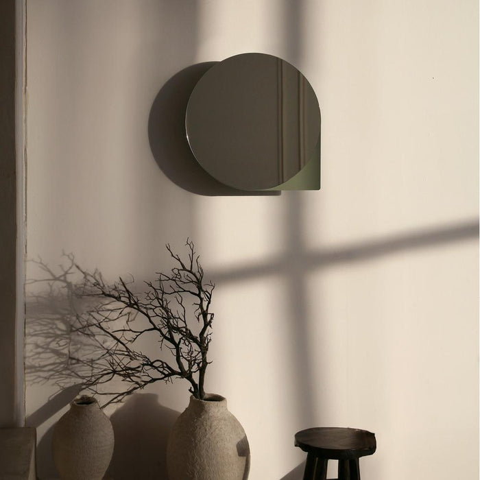 Spiegel SONNET S Rond Dusty Green 35cm Spinder Design-Spiegels-Spinder