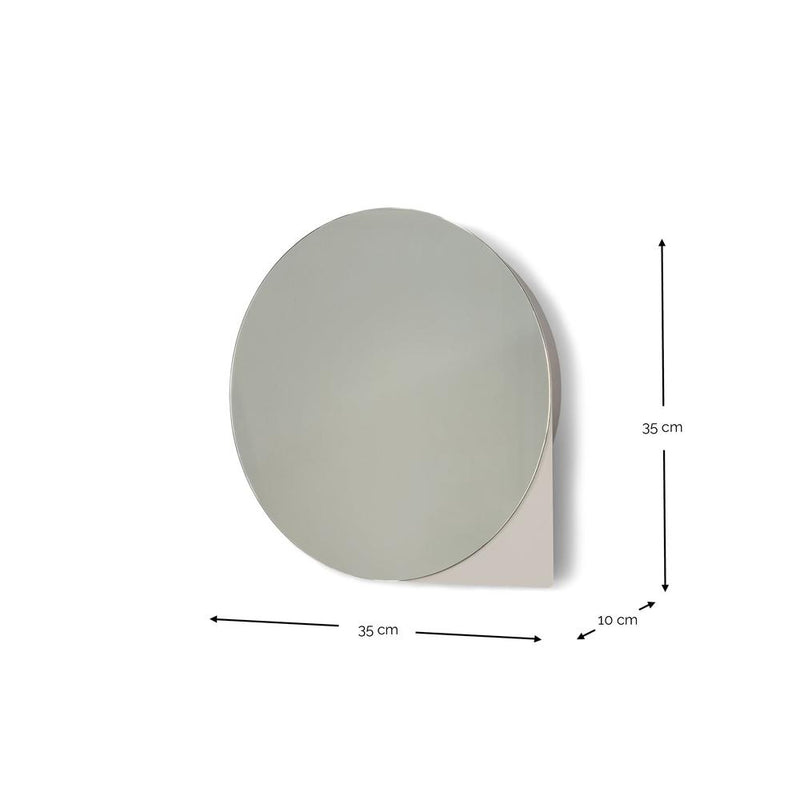 Spiegel SONNET S Rond Silky Taupe 35cm Spinder Design-Spiegels-Spinder
