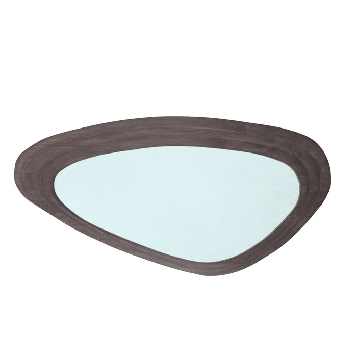 Spiegel Santin Braun Mangoholz Organic Triangle Spiegel