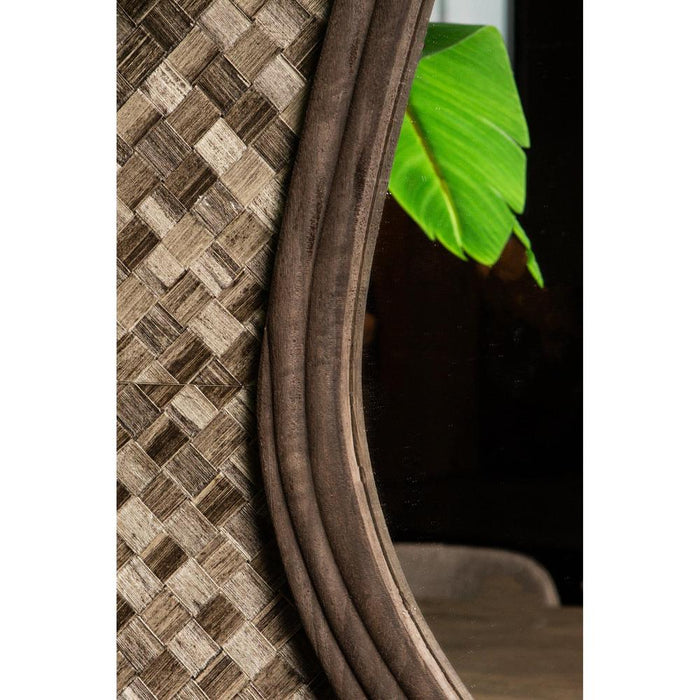 Spiegel Santin Mangohout Grijs 131 cm-Spiegels-PTMD