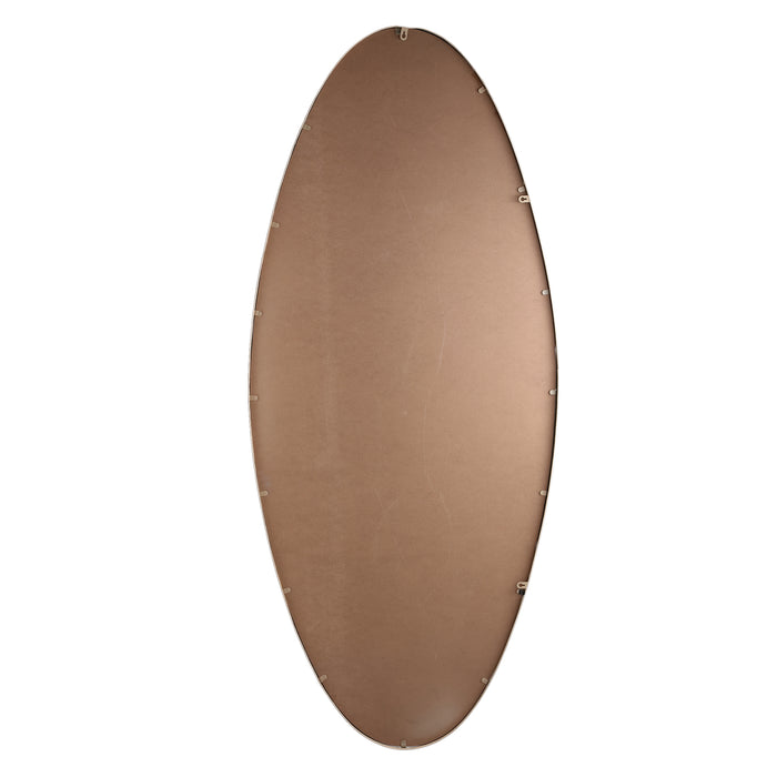 Spiegel Serine Sand Stahl Oval Spiegel Groß