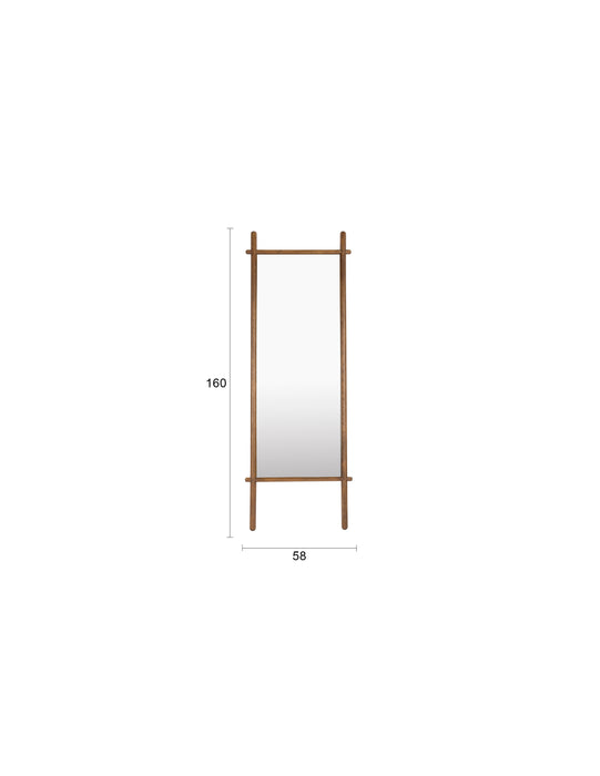 Spiegel Solene Oak hout Bruin 3.5x58 cm-Spiegels-Creating Home