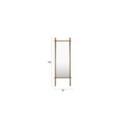 Spiegel Solene Oak hout Bruin 3.5x58 cm-Spiegels-Creating Home