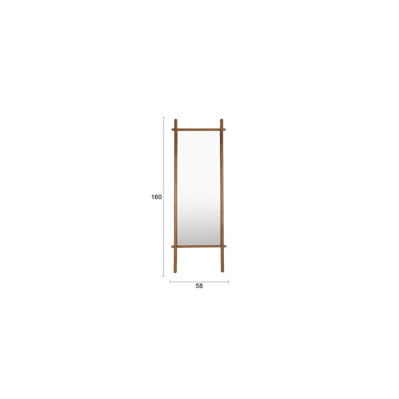 Spiegel Solene Oak hout Bruin 3.5x58 cm-Spiegels-Creating Home