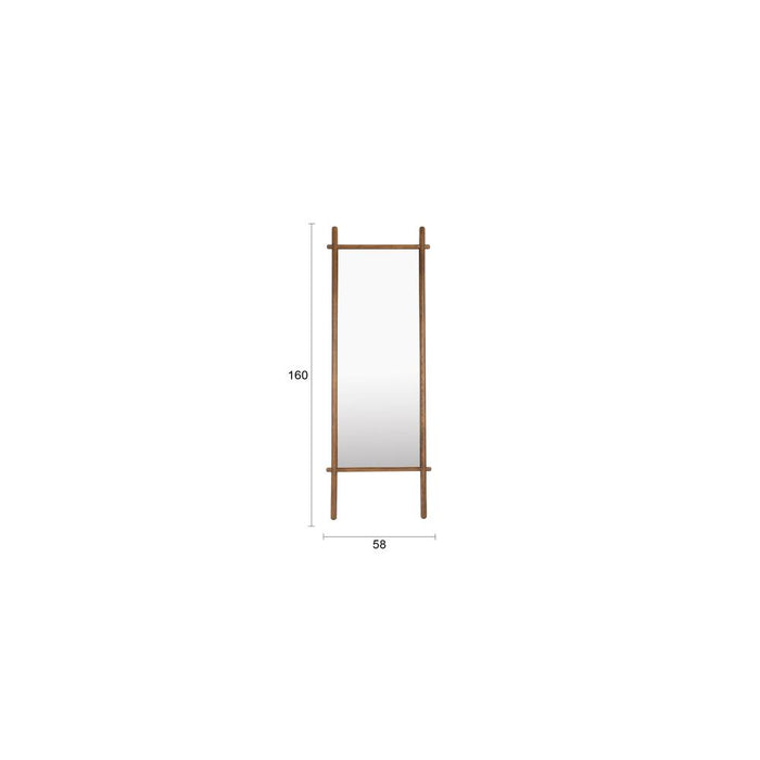 Spiegel Solene Oak hout Bruin 3.5x58 cm-Spiegels-Creating Home