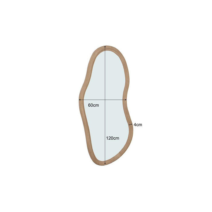 Spiegel Sophie Bruin 120 cm 63x4x120 cm-Spiegels-Livingfurn
