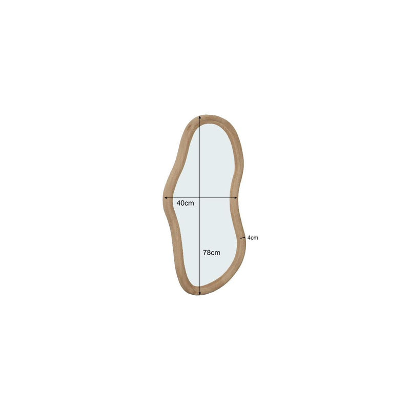 Spiegel Sophie Bruin 78 cm 42x4x78 cm-Spiegels-Livingfurn