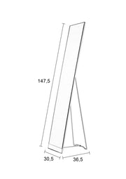 Spiegel Stand Metaal Wit 147.5x30.5 cm-Spiegels-Creating Home