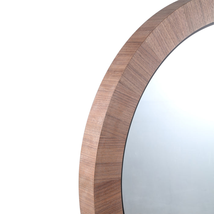 Mirrors Dining Table Tiess Natural Round Wood Veneer Mirror S