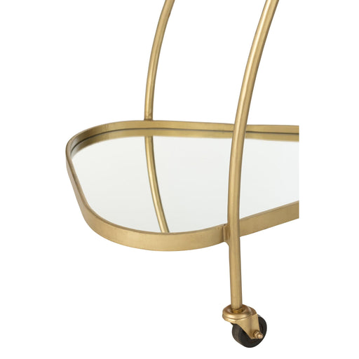 Spiegel Trolley Goud Glas 51x62 cm-Spiegels-J-Line