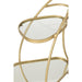 Spiegel Trolley Goud Glas 51x62 cm-Spiegels-J-Line