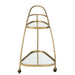 Spiegel Trolley Goud Glas 51x62 cm-Spiegels-J-Line