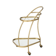 Spiegel Trolley Goud Glas 51x62 cm-Spiegels-J-Line