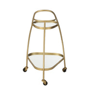 Spiegel Trolley Goud Glas 51x62 cm-Spiegels-J-Line