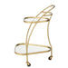 Spiegel Trolley Goud Glas 51x62 cm-Spiegels-J-Line