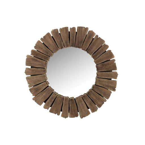 Spiegel Vacay Hout Naturel L 4x66x66 cm-Spiegels-J-Line
