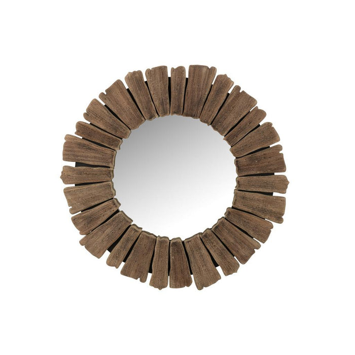 Spiegel Vacay Hout Naturel L 4x66x66 cm-Spiegels-J-Line