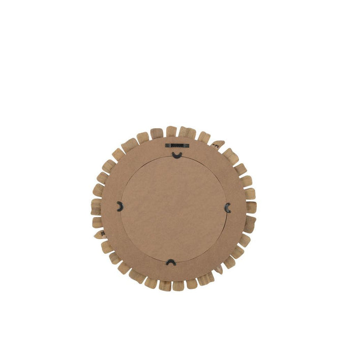 Spiegel Vacay Hout Wit S Glas 2.5x46x46 cm-Spiegels-J-Line