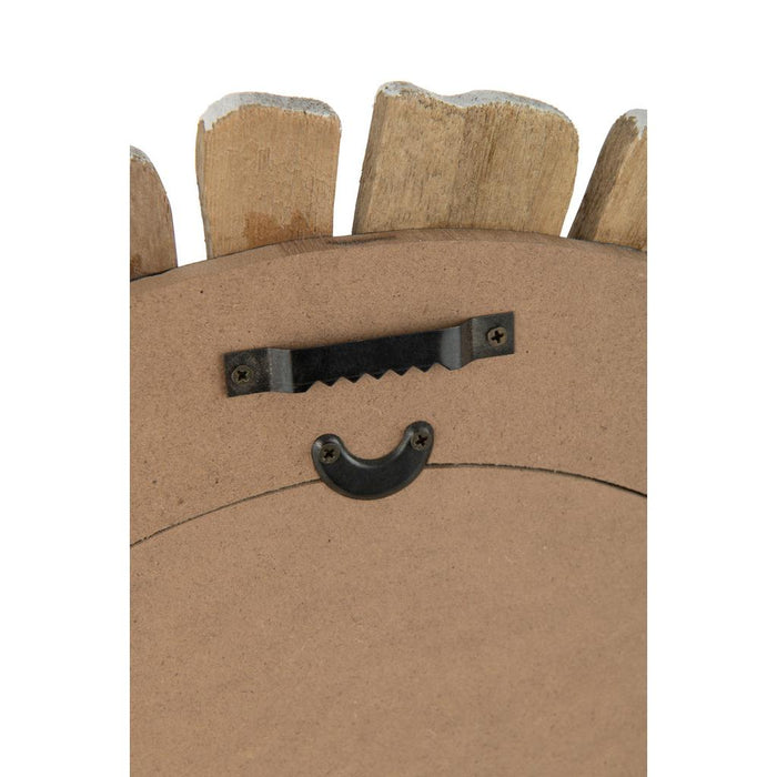 Spiegel Vacay Hout Wit S Glas 2.5x46x46 cm-Spiegels-J-Line