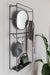 Spiegel Wall Rack Mirror Duco Metaal Zwart 50x16 cm-Spiegels-Creating Home