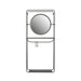 Spiegel Wall Rack Mirror Duco Metaal Zwart 50x16 cm-Spiegels-Creating Home