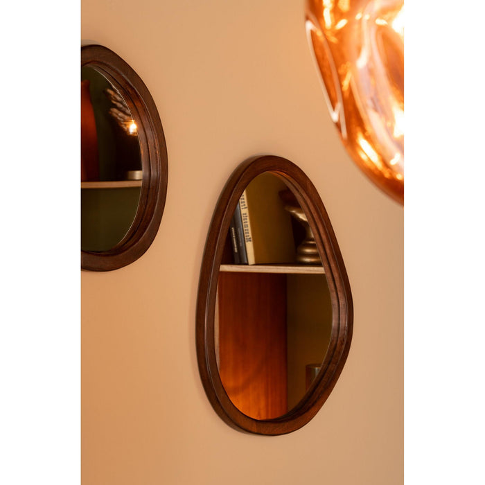 Spiegel Whisp Mangohout/MDF Bruin L 2.5x59x56 cm-Spiegels-J-Line