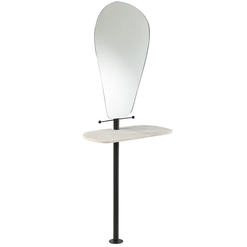 Spiegel Wit Glas 30x65 cm-Spiegels-J-Line