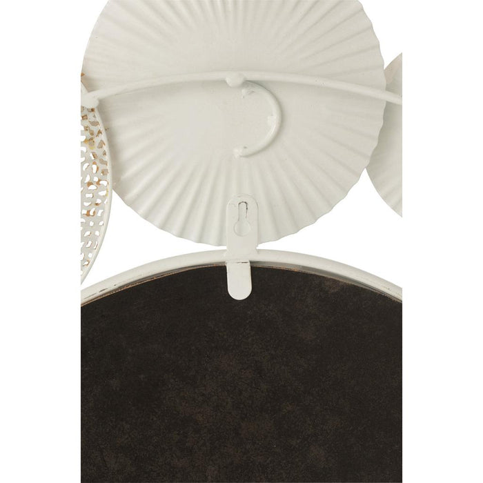 Spiegel Wit Mirror Rond 68 cm 67.5x67.5x4 cm-Spiegels-J-Line