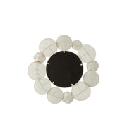 Spiegel Wit Mirror Rond 68 cm 67.5x67.5x4 cm-Spiegels-J-Line