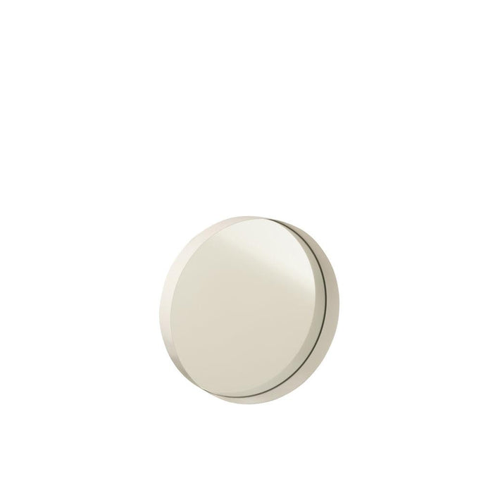 Spiegel Wit ijzer Rond 30 cm 30x30x5 cm-Spiegels-J-Line