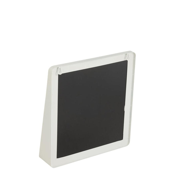 Spiegel Wit ijzer Vierkant 9x38 cm-Spiegels-J-Line