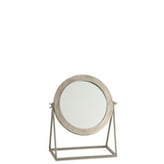 Spiegel Zilver Aluminium Rond 30 cm 30x35x15 cm-Spiegels-J-Line