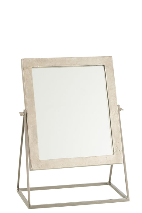 Spiegel Zilver Felt Vierkant 20x34 cm-Spiegels-J-Line