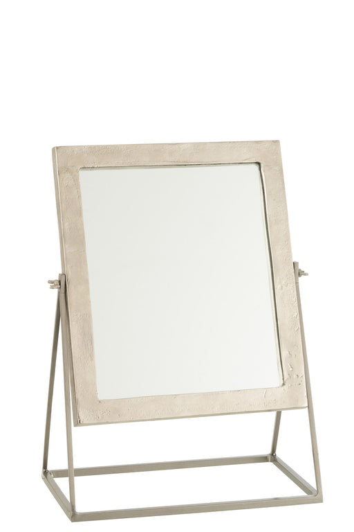 Spiegel Zilver Felt Vierkant 20x34 cm-Spiegels-J-Line