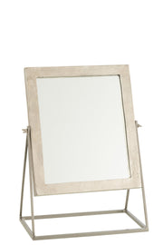 Spiegel Zilver Felt Vierkant 20x34 cm-Spiegels-J-Line