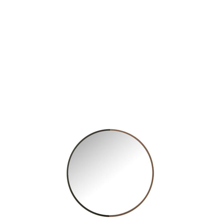 Spiegel Zwart Glas Rond 40 cm-Spiegels-J-Line