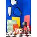 Spiegel Zwart Mdf 89x33 cm-Spiegels-J-Line
