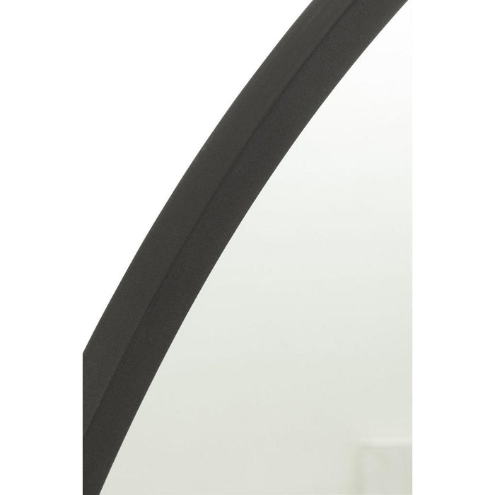 Spiegel Zwart Mdf Rond 50 cm 50x50x2.5 cm-Spiegels-J-Line