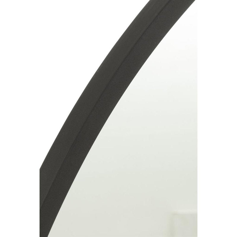 Spiegel Zwart Mdf Rond 50 cm 50x50x2.5 cm-Spiegels-J-Line