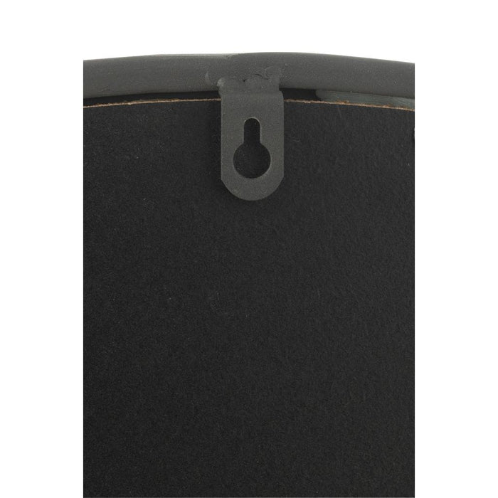 Spiegel Zwart Mdf Rond 50 cm-Spiegels-J-Line